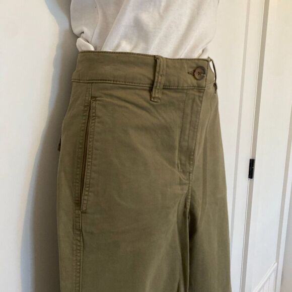 NWT Olive Green Chinos Khaki Straight Leg Pants Women's Size US 8‎ - Picture 13 of 14